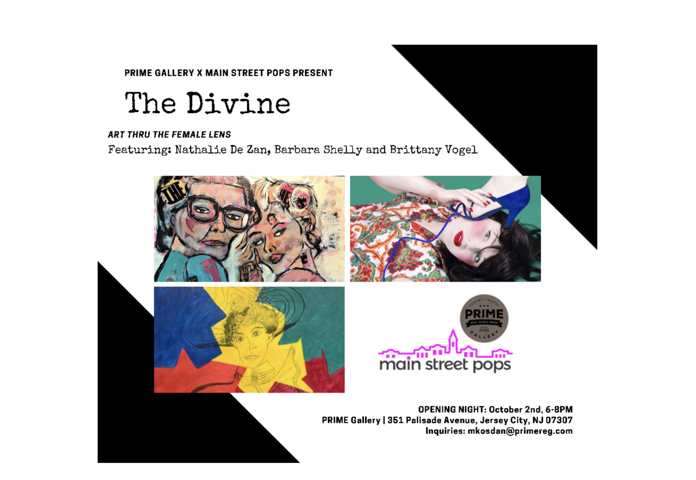 MSP at Prime Gallery:    The Divine                                                                    OCT 2-JAN 7